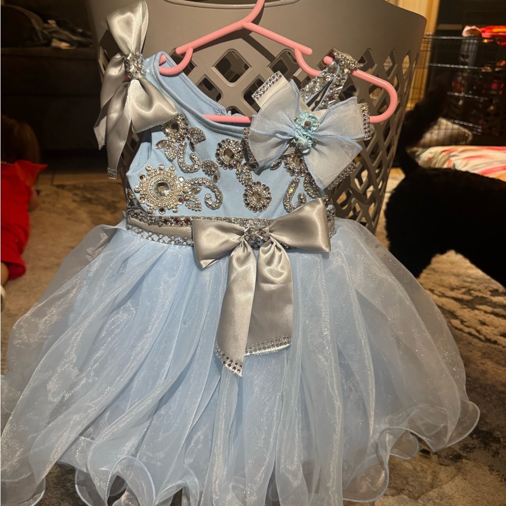 Elegant Blue Kids Formal Dress